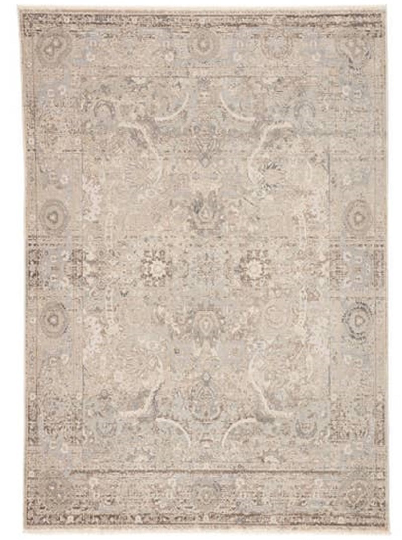 Contemporary & Transitional Rugs Valentia VLN03 Elio  Lt. Grey - Grey & Black - Charcoal Machine Made Rug