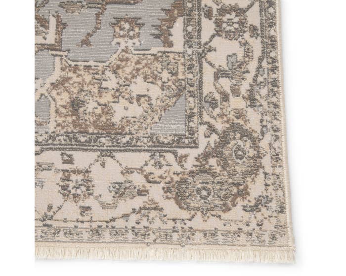 Transitional & Casual Rugs Vienne Alain (VNE01) (Sample Only) Lt. Grey - Grey & Camel - Taupe Machine Made Rug