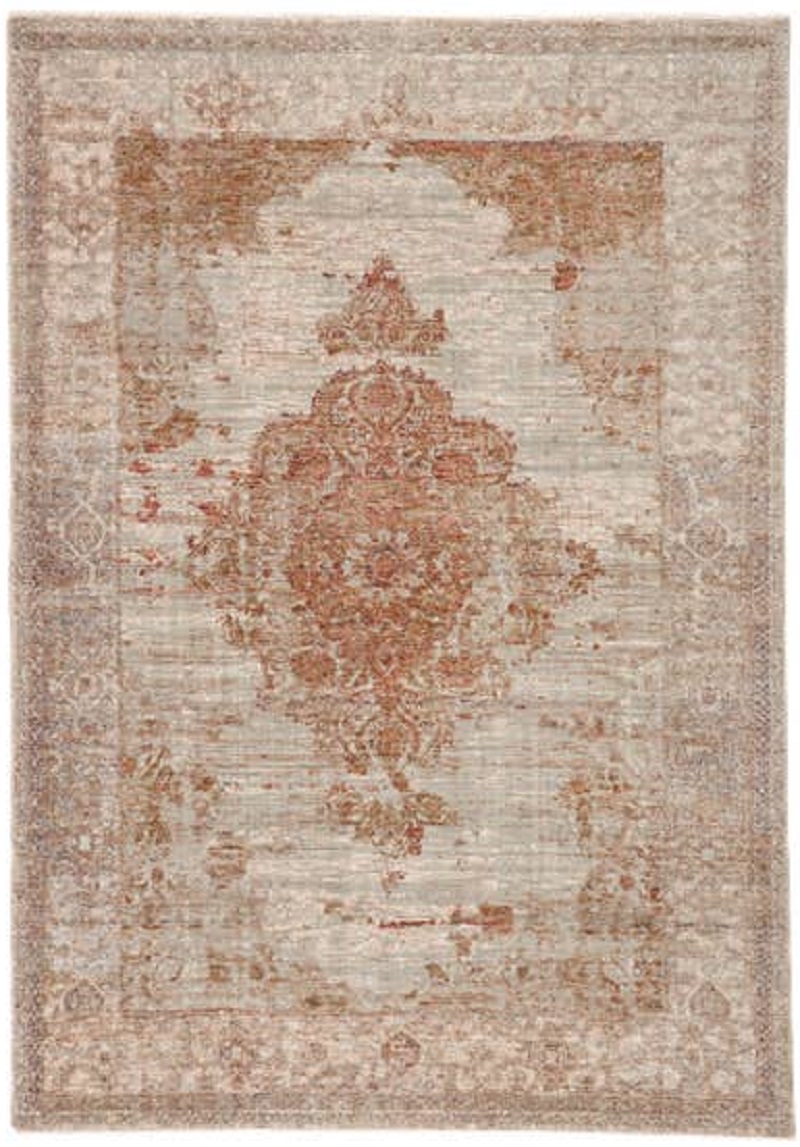 Contemporary & Transitional Rugs Valentia VLN07 Beatty  Camel - Taupe & Rust - Orange Machine Made Rug