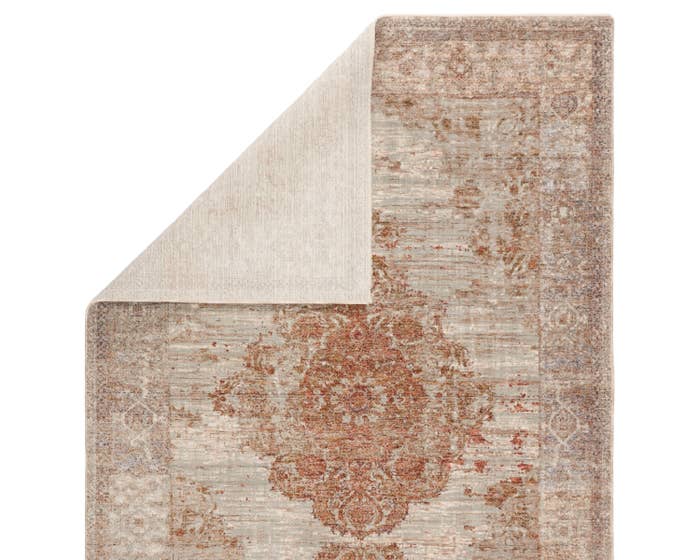 Contemporary Rugs & Transitional Rugs Valentia VLN07 Beatty  Camel - Taupe & Rust - Orange Machine Made Rug