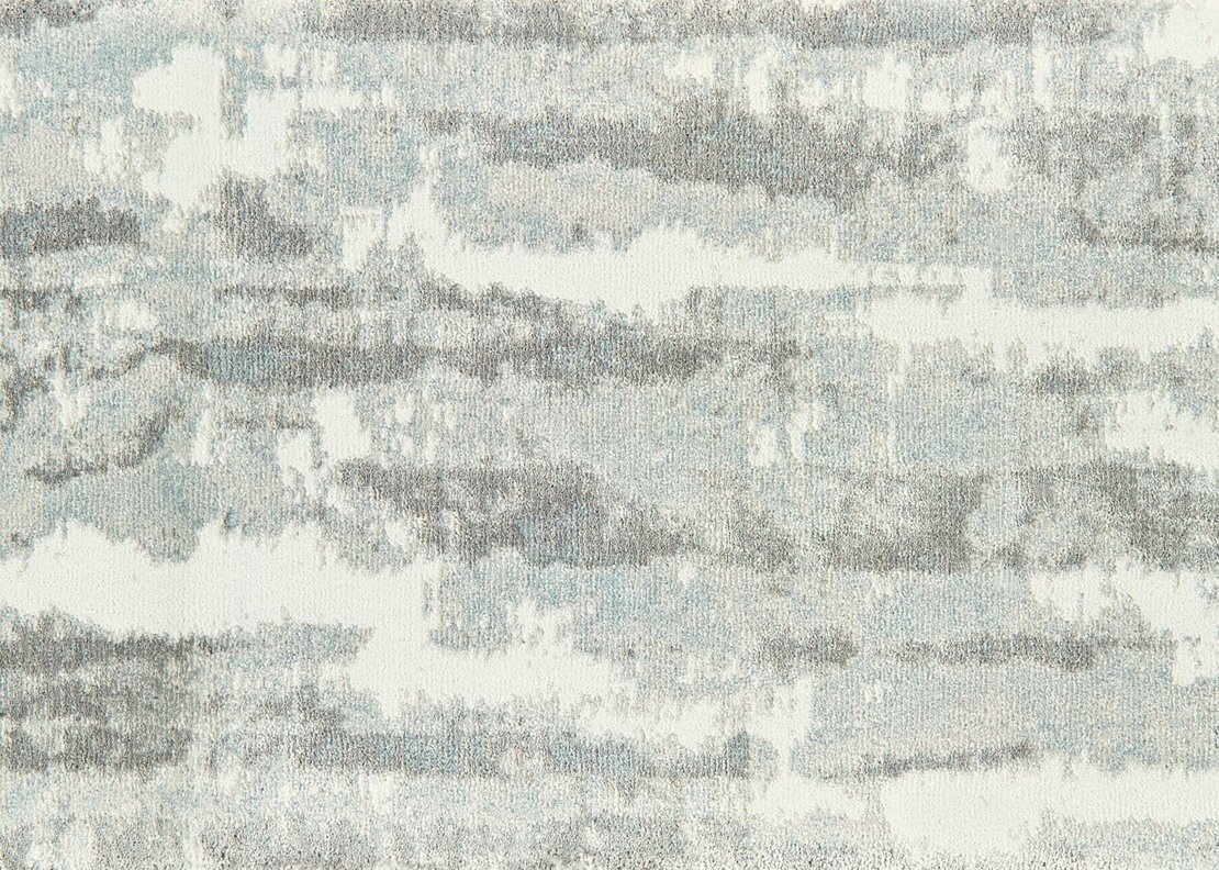 Custom Rugs, Runners & Rounds Marvelous Opal Lt. Blue - Blue & Lt. Grey - Grey Machine Made Rug