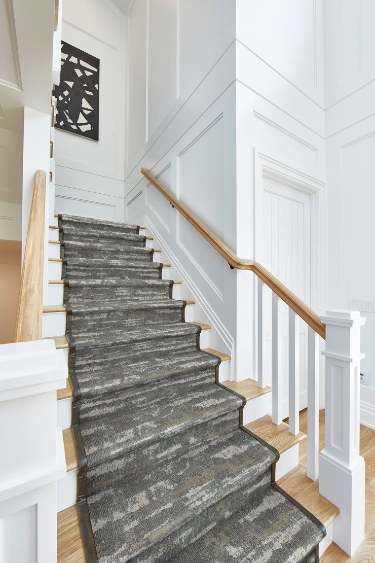 Custom Rugs, Runners & Rounds Marvelous Opal Lt. Blue - Blue & Lt. Grey - Grey Machine Made Rug