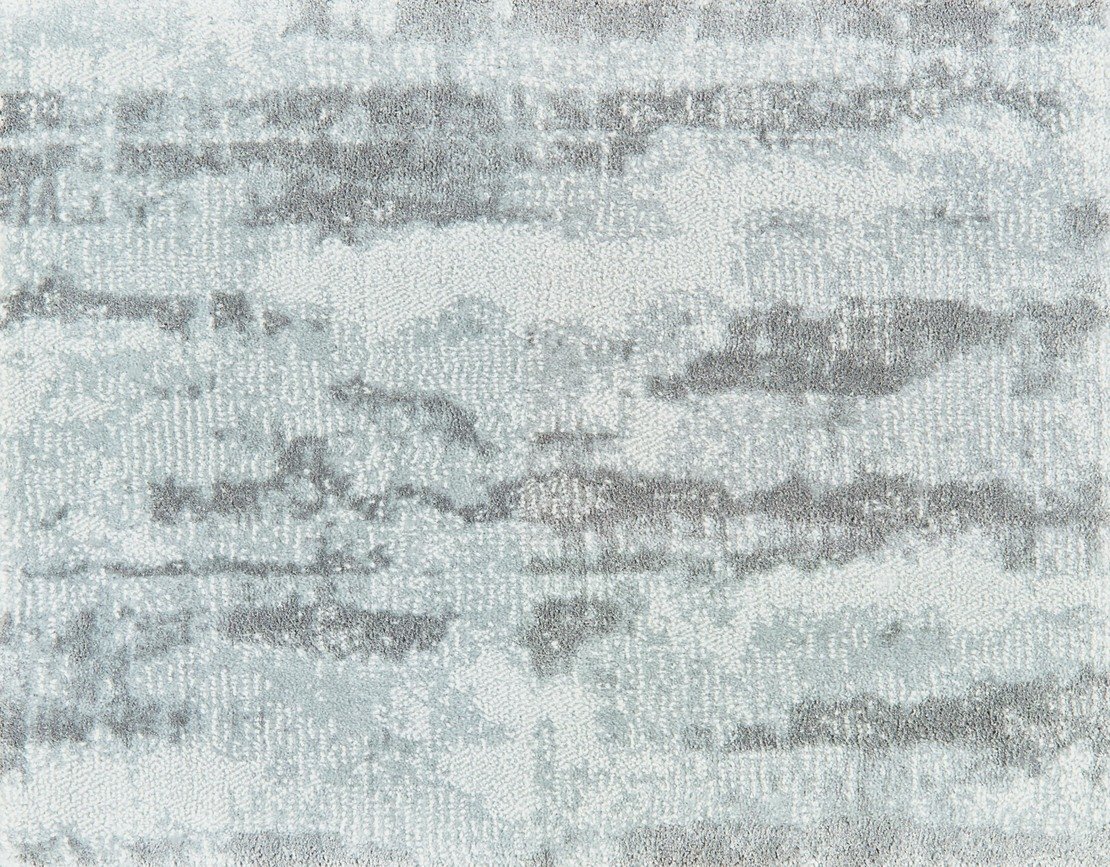 Custom Rugs, Runners & Rounds Marvelous Dove Lt. Grey - Grey & Lt. Blue - Blue Machine Made Rug