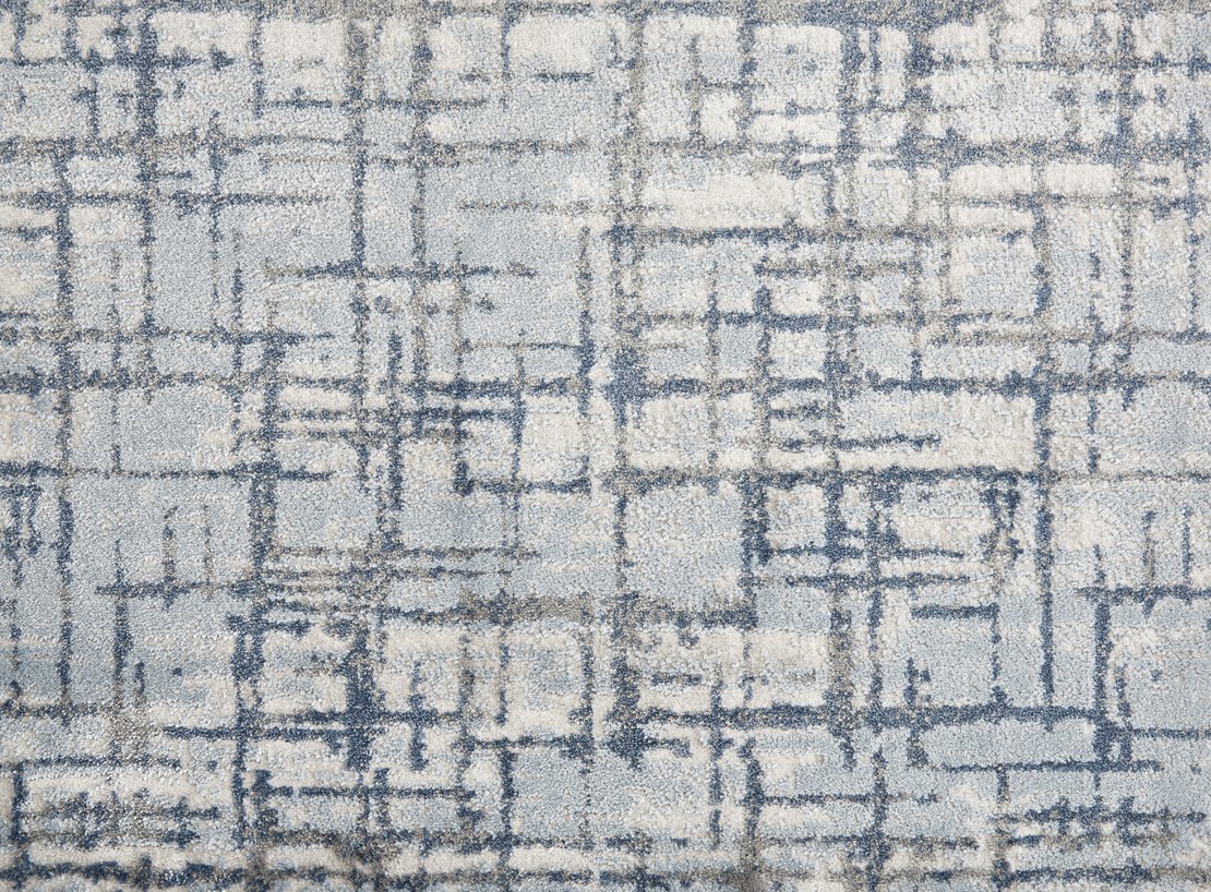 Custom Rugs, Runners & Rounds Haute Couture Imperial Blue Lt. Blue - Blue Machine Made Rug