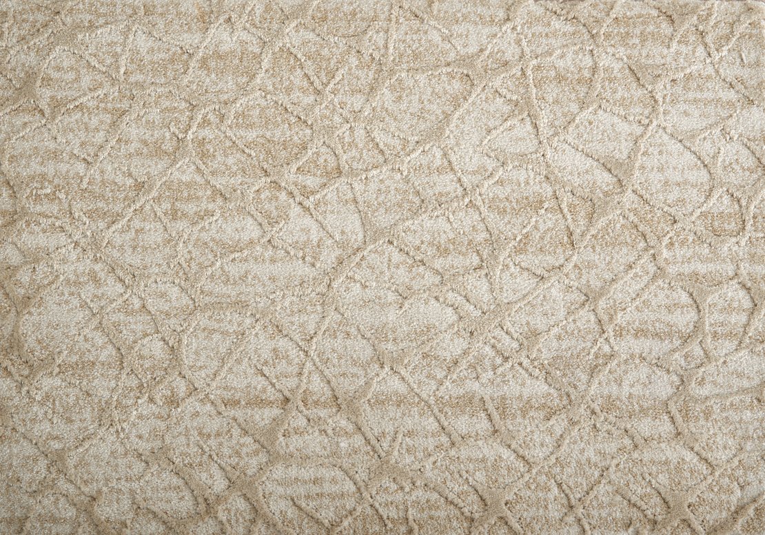 Custom & Wall to Wall Pulse Sand Camel - Taupe & Ivory - Beige Machine Made Rug