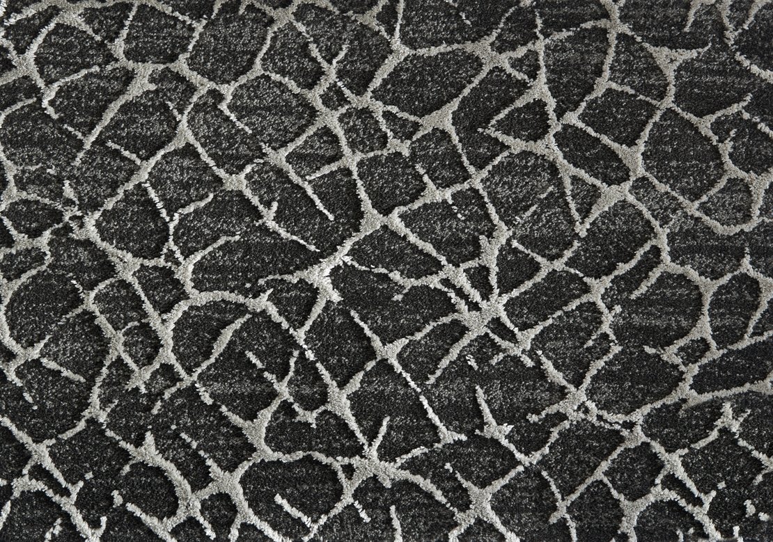Custom Rugs, Runners & Rounds Pulse Metal Black - Charcoal Machine Made Rug