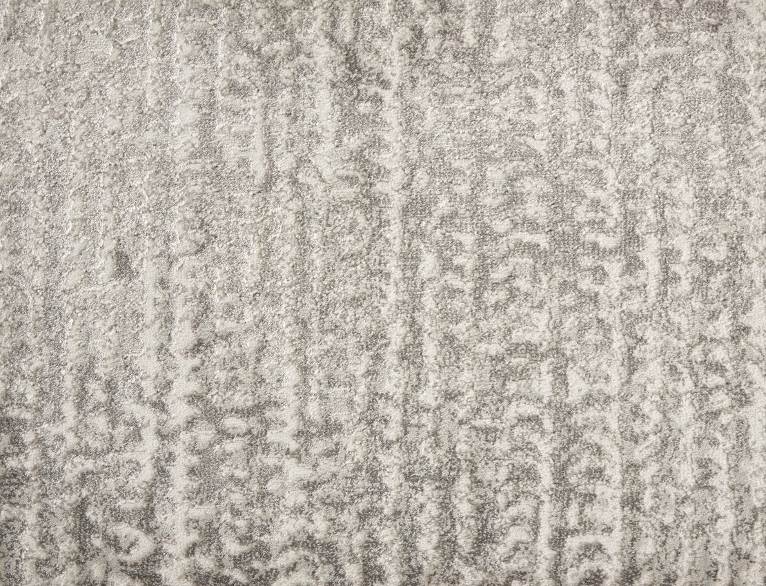 Custom Rugs, Runners & Rounds Silhouette Chrome Lt. Grey - Grey Machine Made Rug
