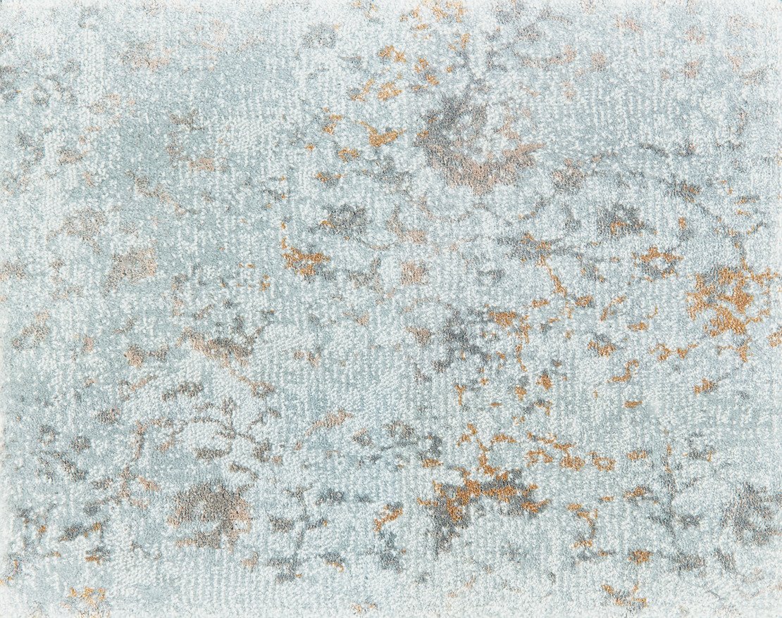 Custom & Wall to Wall Rugs Picturesque Dove Lt. Blue - Blue & Lt. Grey - Grey Machine Made Rug