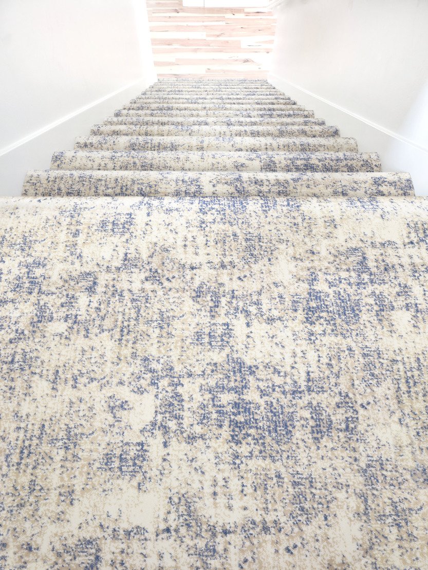 Custom Rugs, Runners & Rounds Magical Ocean Medium Blue - Navy Machine Made Rug