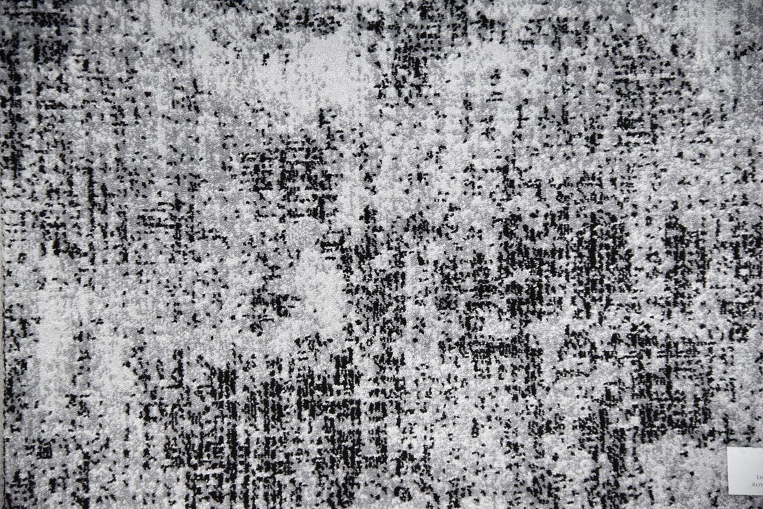Custom Rugs, Runners & Rounds Magical Steel Black - Charcoal & Medium Blue - Navy Machine Made Rug
