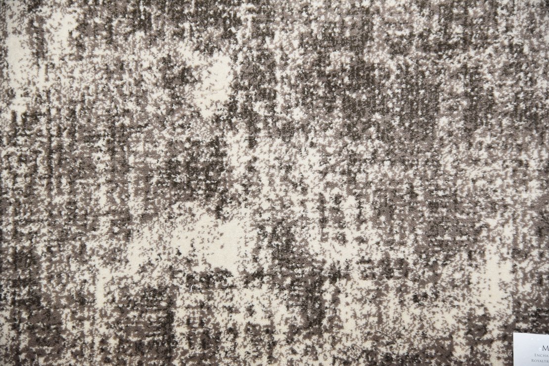 Custom Rugs, Runners & Rounds Magical Earth Black - Charcoal & Lt. Brown - Chocolate Machine Made Rug