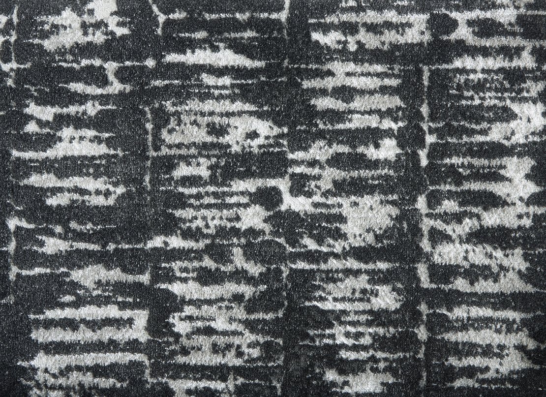 Custom & Wall to Wall Galactica Coal Black - Charcoal Machine Made Rug