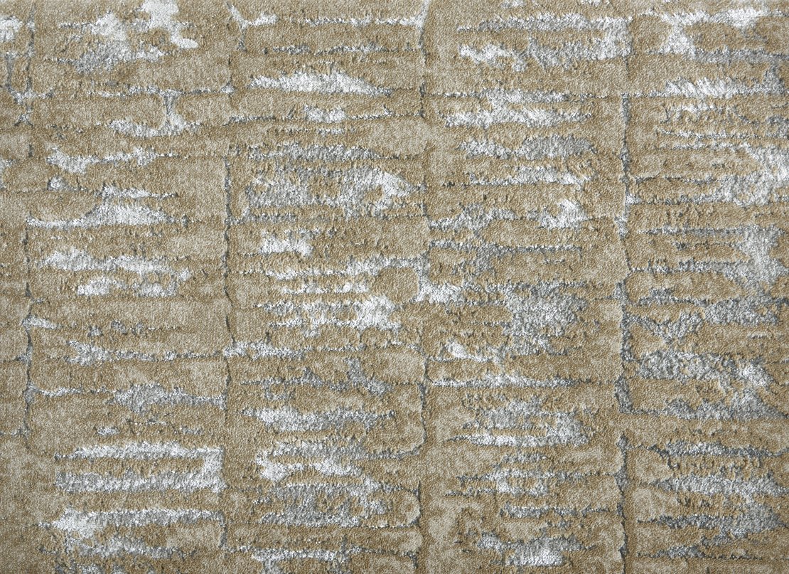 Custom & Wall to Wall Galactica Teak Camel - Taupe & Ivory - Beige Machine Made Rug
