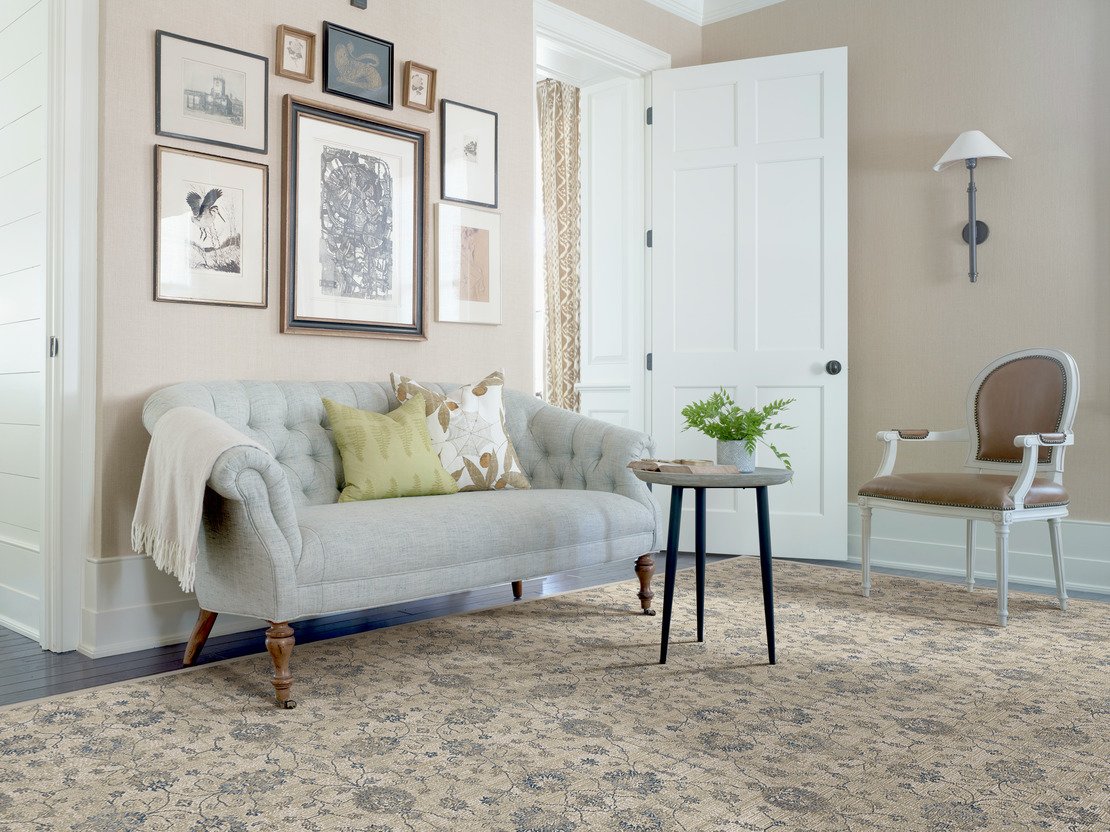 Custom Rugs, Runners & Rounds Dapper Metal Lt. Grey - Grey & Camel - Taupe Machine Made Rug