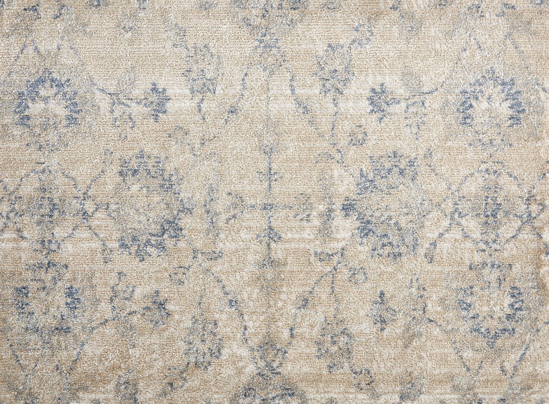 Custom Rugs, Runners & Rounds Dapper Bronze Lt. Blue - Blue & Camel - Taupe Machine Made Rug