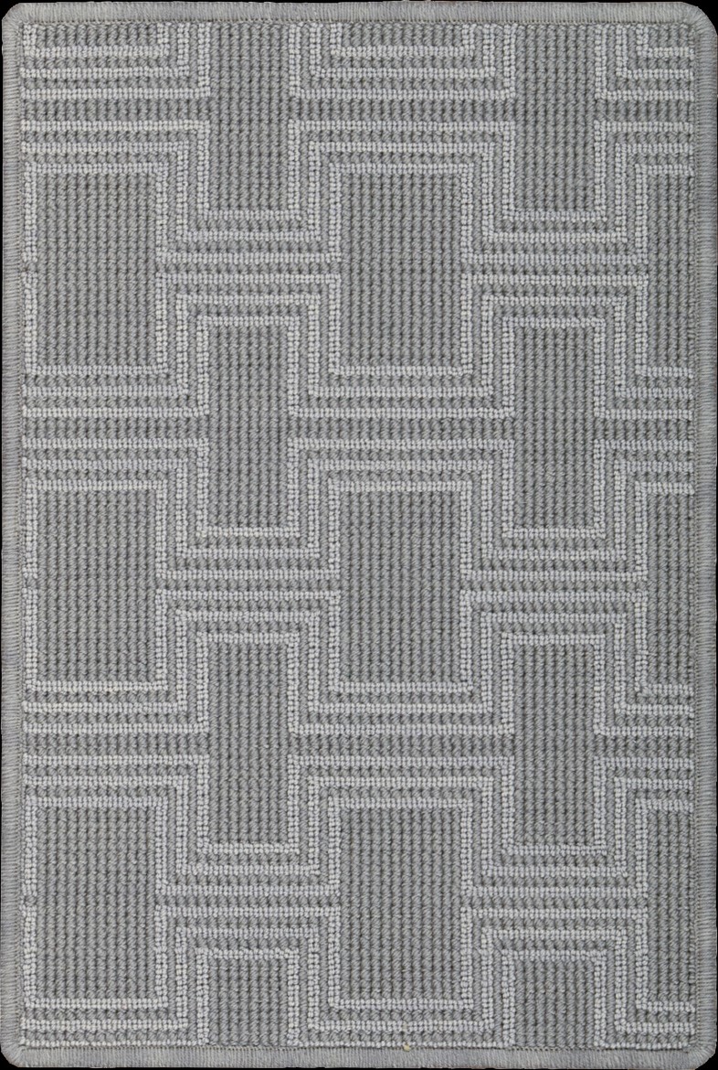 Custom & Wall to Wall GROSSE POINTE CHNDL-58465 Lt. Grey - Grey Machine Made Rug