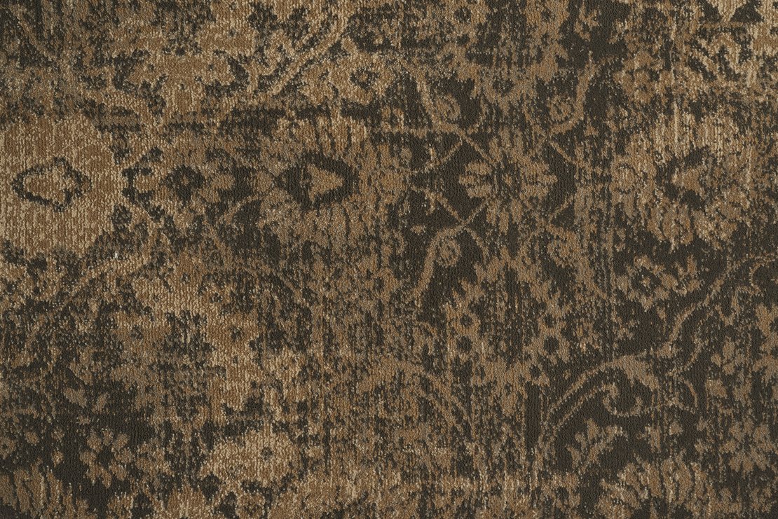 Custom & Wall to Wall Sutton Tuscan Clay Camel - Taupe & Black - Charcoal Machine Made Rug