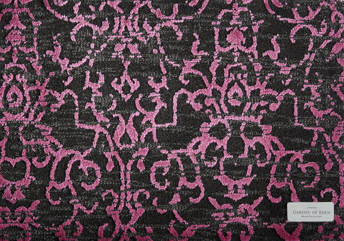 Custom Rugs, Runners & Rounds Garden of Eden Blossom Black - Charcoal & Other Machine Made Rug