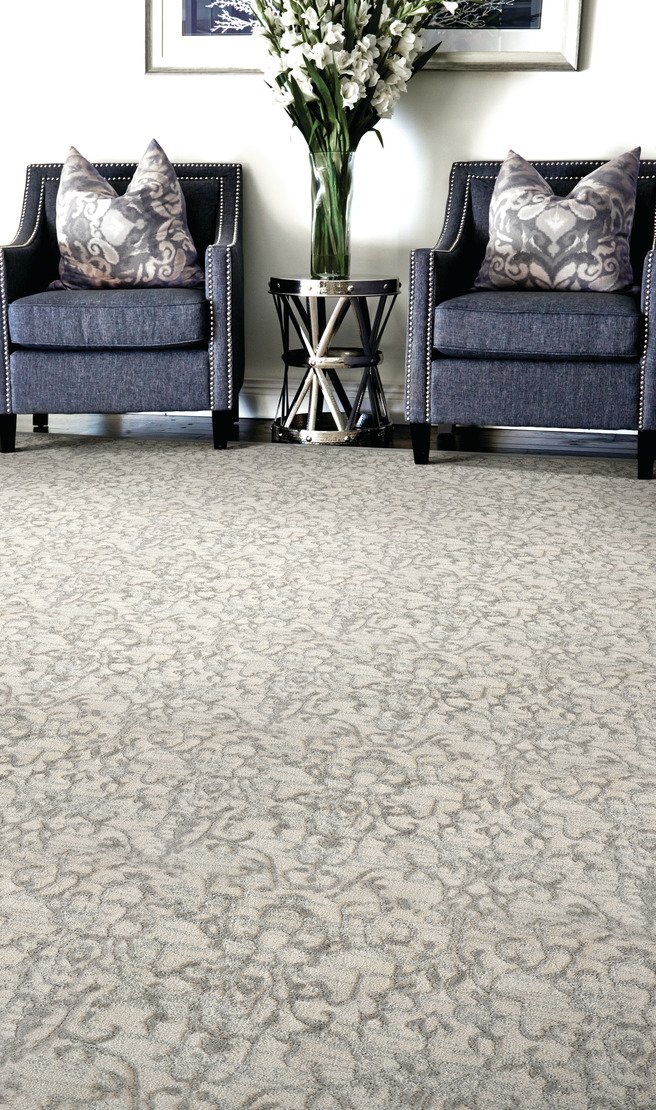 Custom Rugs, Runners & Rounds Garden of Eden Desert Camel - Taupe & Ivory - Beige Machine Made Rug