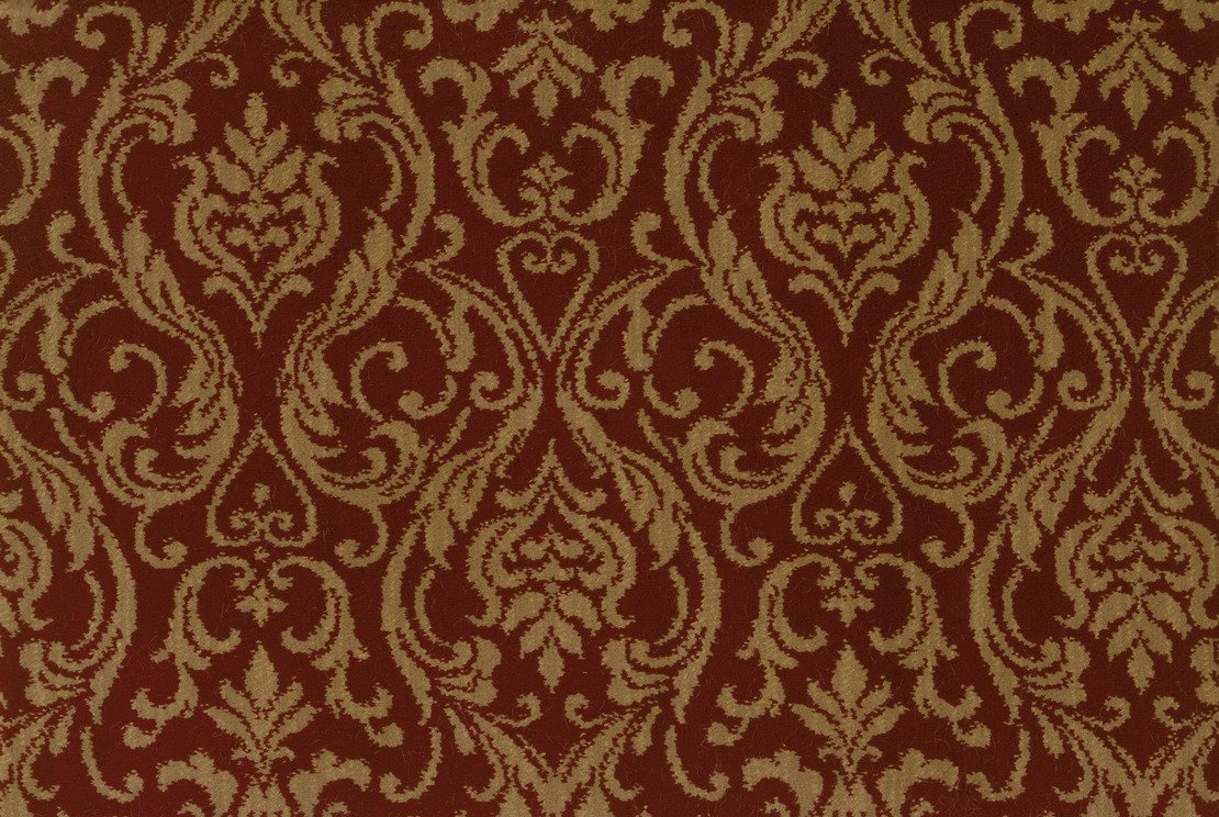 Custom Rugs, Runners & Rounds Lake Como Cherry Red - Burgundy & Lt. Gold - Gold Machine Made Rug
