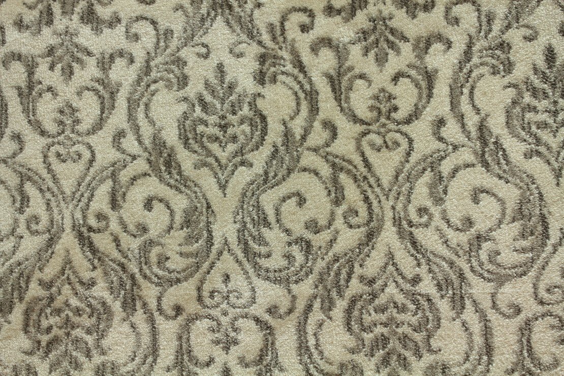 Custom Rugs, Runners & Rounds Lake Como Alabaster Ivory - Beige & Lt. Grey - Grey Machine Made Rug