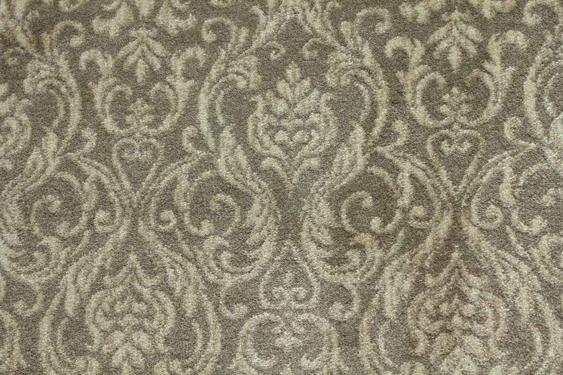 Custom & Wall to Wall Lake Como Taupe Camel - Taupe & Lt. Grey - Grey Machine Made Rug