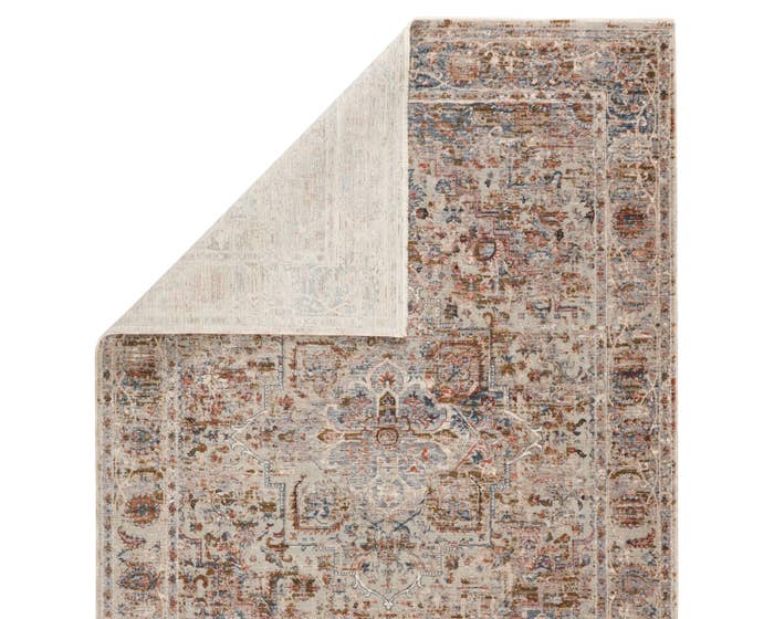 Contemporary Rugs & Transitional Rugs Valentia VLN09 Lt. Grey - Grey & Multi Machine Made Rug
