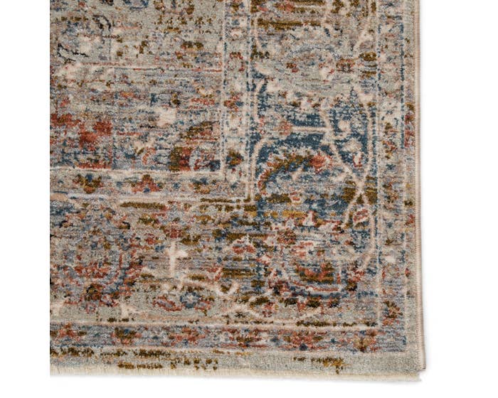 Contemporary Rugs & Transitional Rugs Valentia VLN09 Lt. Grey - Grey & Multi Machine Made Rug