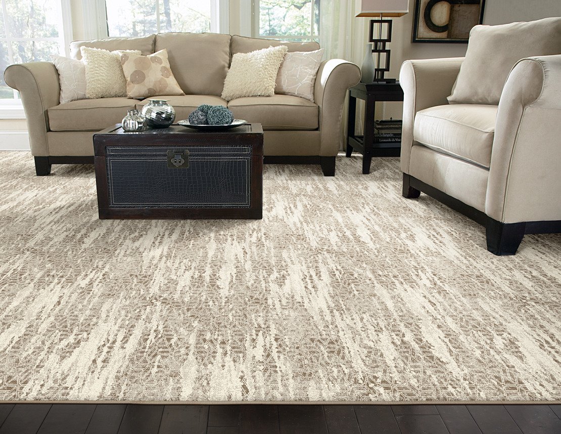 Custom & Wall to Wall Delphi Granite Lt. Grey - Grey Machine Made Rug