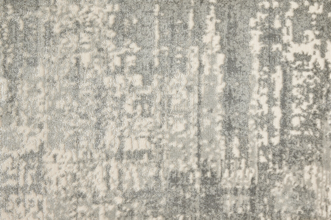 Custom Rugs, Runners & Rounds Lyrical Silverfox Lt. Grey - Grey Machine Made Rug