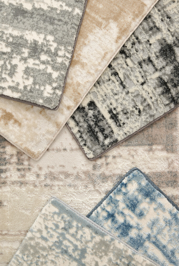 Custom Rugs, Runners & Rounds Lyrical Silverfox Lt. Grey - Grey Machine Made Rug