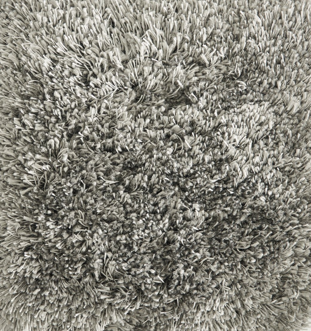 Custom Rugs, Runners & Rounds Shaggy Glamazon Iron Lt. Grey - Grey Machine Made Rug
