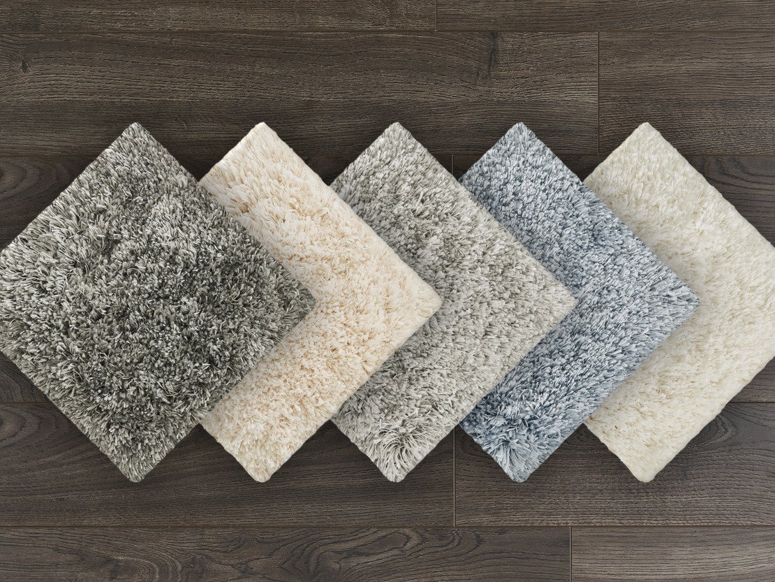 Custom & Wall to Wall Shaggy Glamazon Platinum Lt. Grey - Grey Machine Made Rug