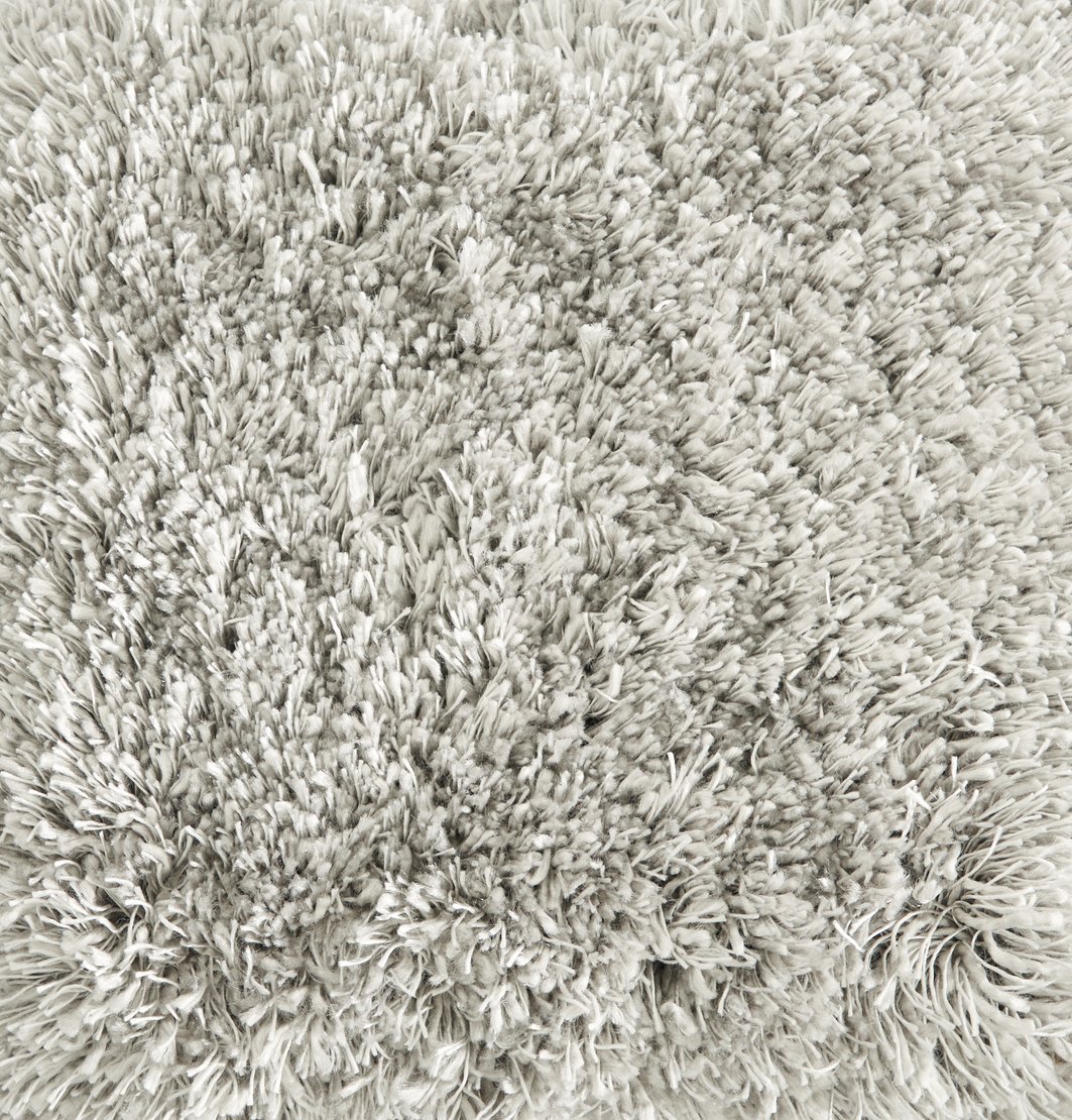 Custom Rugs, Runners & Rounds Shaggy Glamazon Platinum Lt. Grey - Grey Machine Made Rug