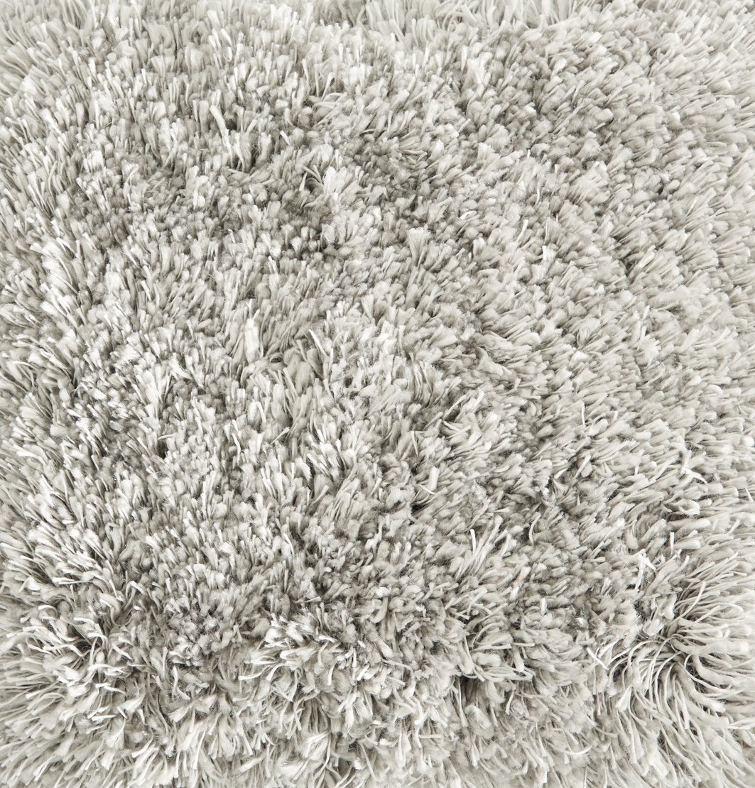 Custom & Wall to Wall Shaggy Glamazon Platinum Lt. Grey - Grey Machine Made Rug