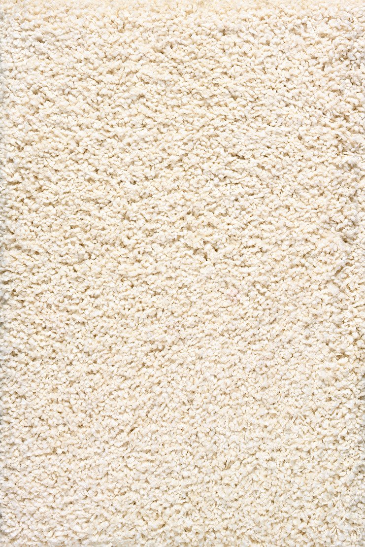 Custom Rugs, Runners & Rounds Shaggy Luxe Ivory Ivory - Beige Machine Made Rug