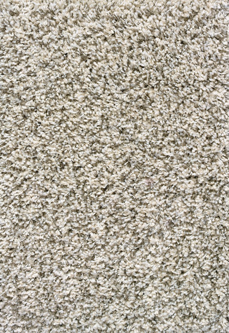 Custom Rugs, Runners & Rounds Shaggy Luxe Sel Del Mar Lt. Grey - Grey Machine Made Rug