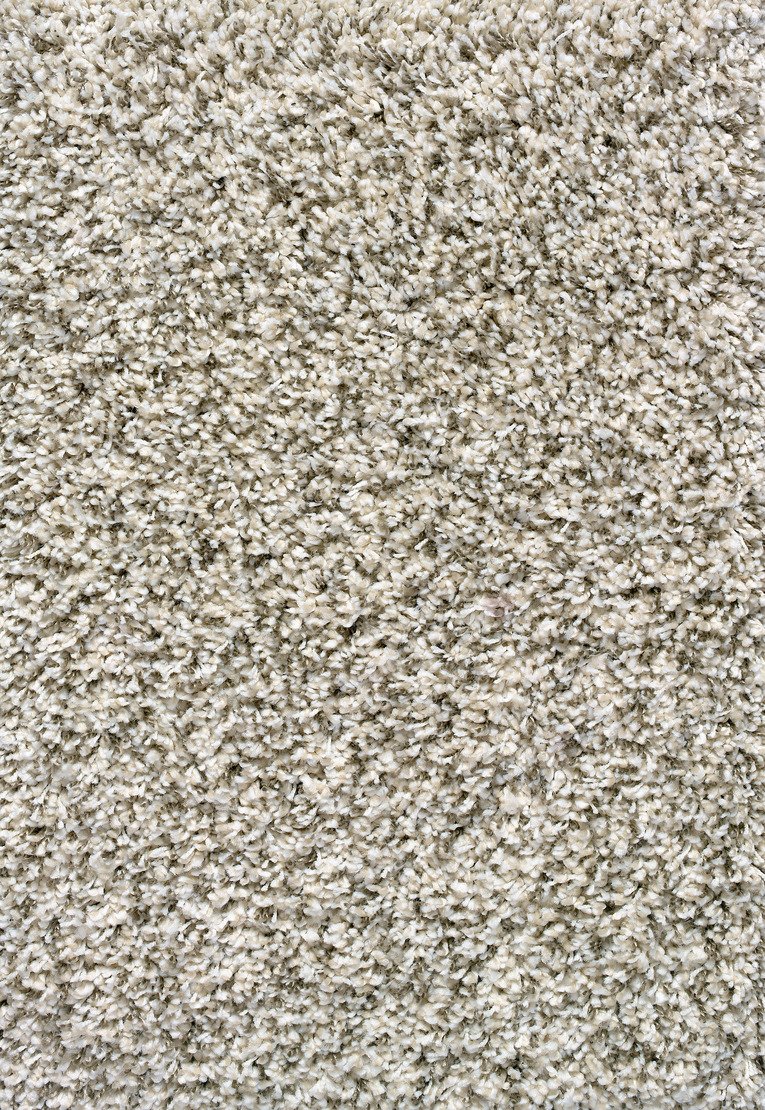 Custom & Wall to Wall Shaggy Luxe Sel Del Mar Lt. Grey - Grey Machine Made Rug