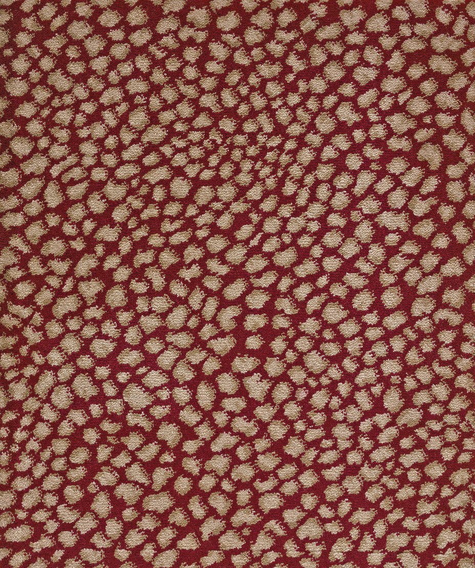 Custom & Wall to Wall Lake Safari Cherry Red - Burgundy Machine Made Rug