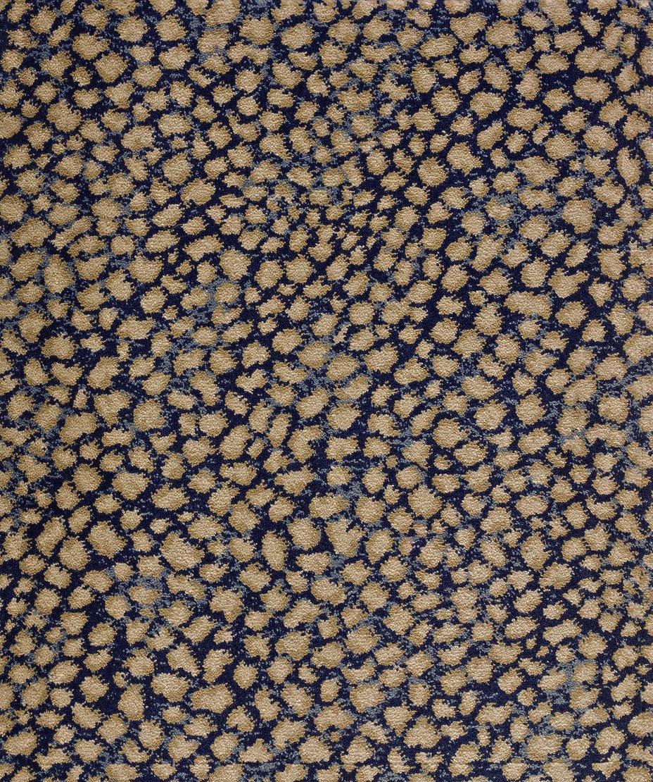 Custom Rugs, Runners & Rounds Lake Safari Navy Medium Blue - Navy & Camel - Taupe Machine Made Rug