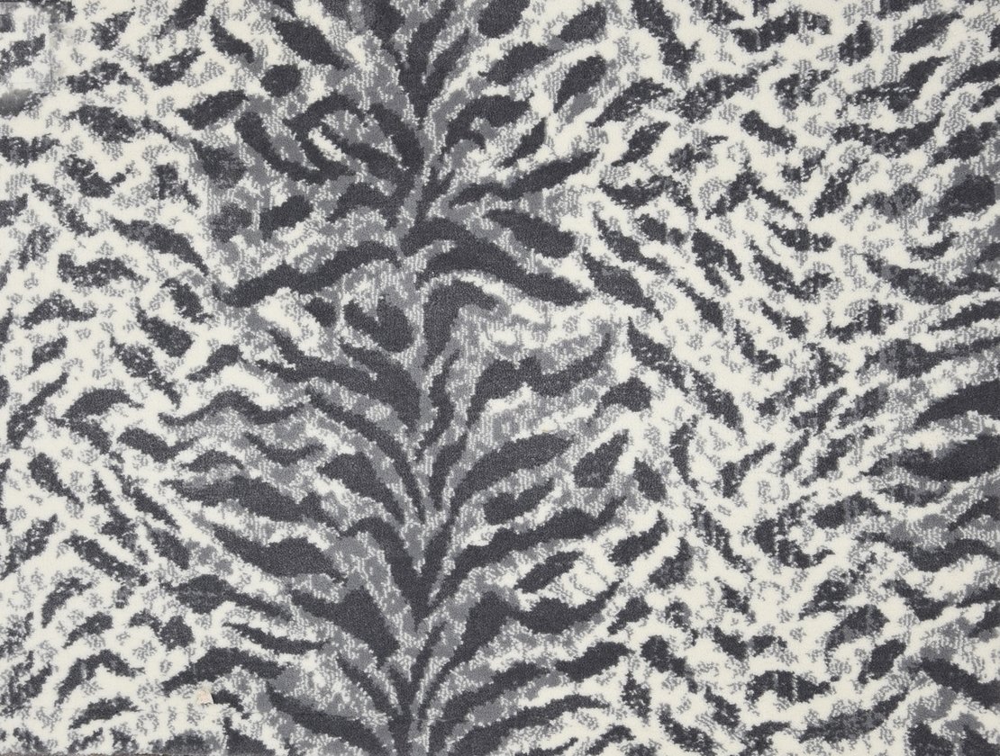 Custom & Wall to Wall King Tiger Sterling Lt. Grey - Grey Machine Made Rug