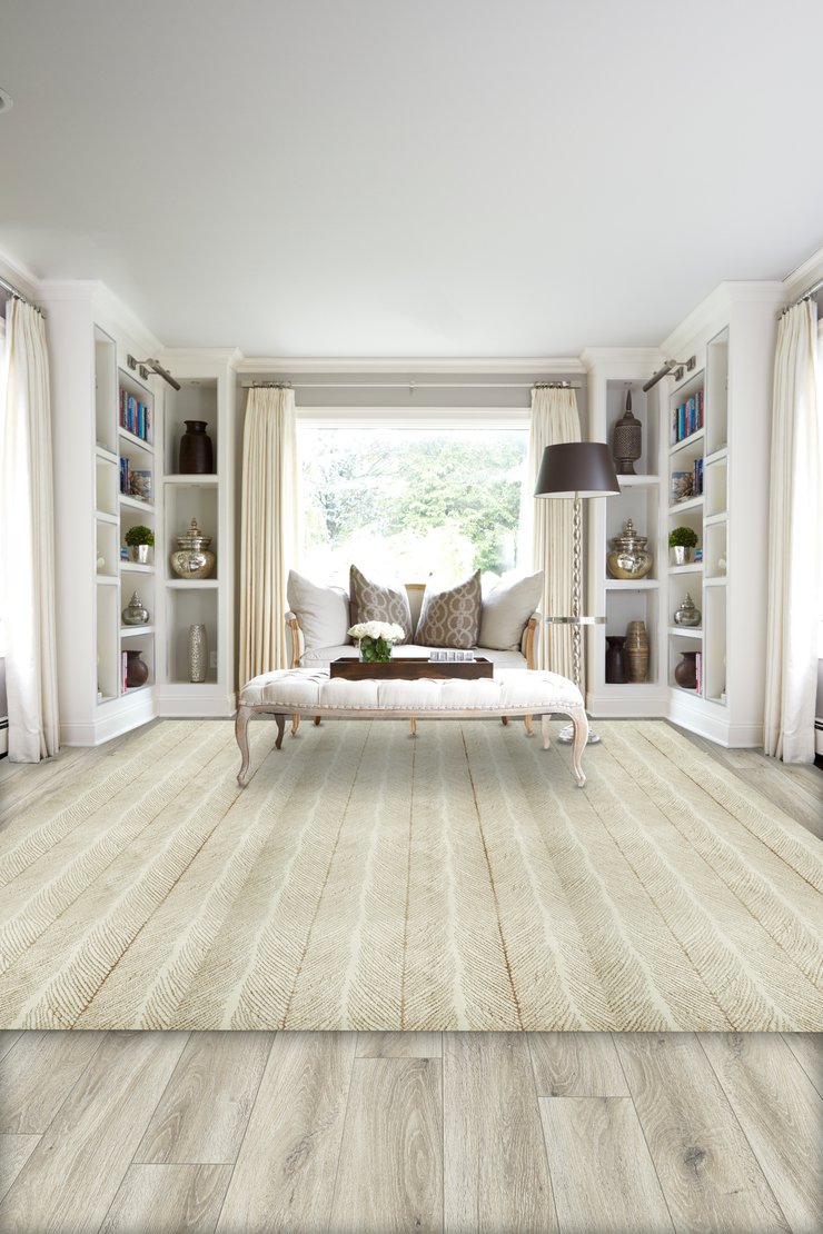 Custom Rugs, Runners & Rounds Brightwater Metal Black - Charcoal & Lt. Grey - Grey Machine Made Rug