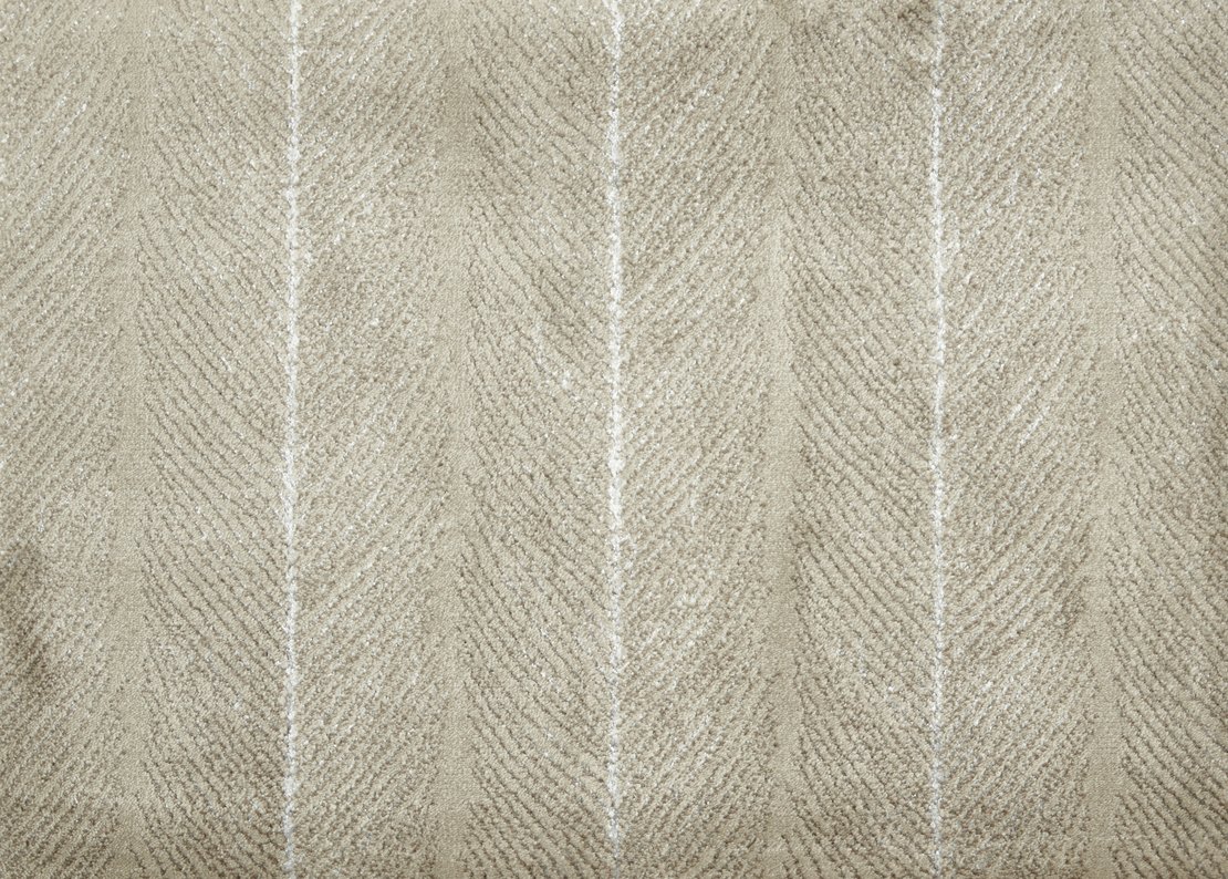 Custom & Wall to Wall Brightwater Ecru Lt. Grey - Grey & Camel - Taupe Machine Made Rug