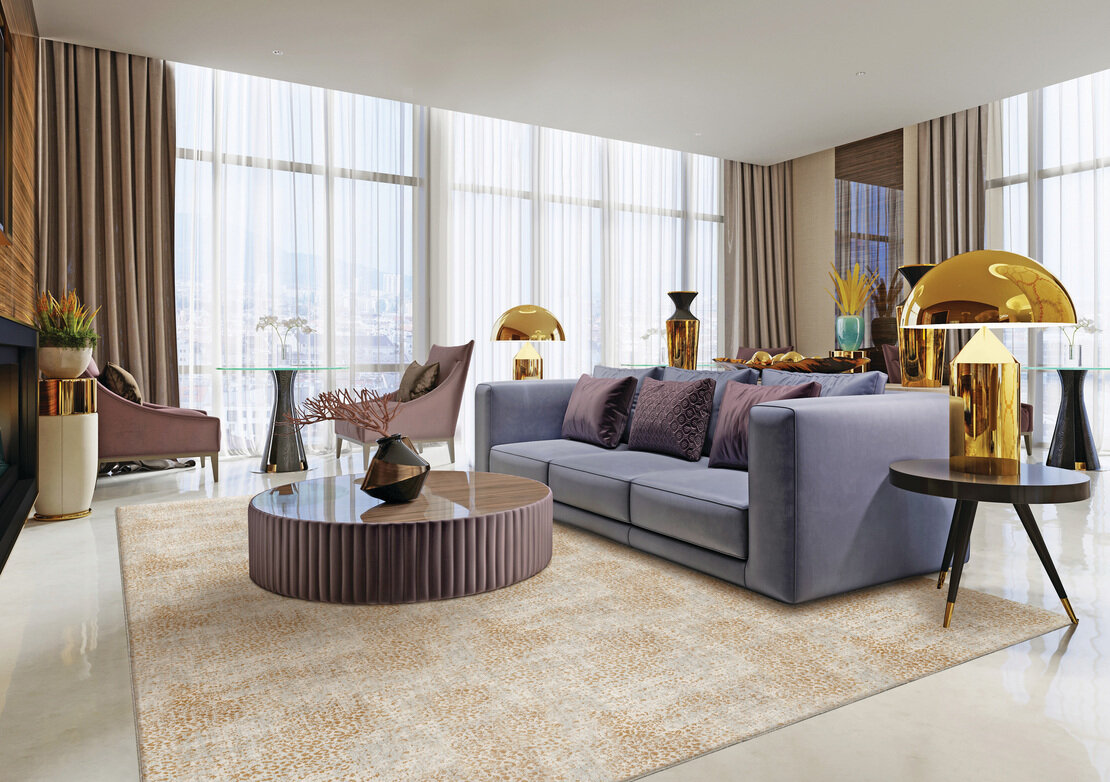 Custom Rugs, Runners & Rounds King Cheetah Mist Lt. Grey - Grey Machine Made Rug