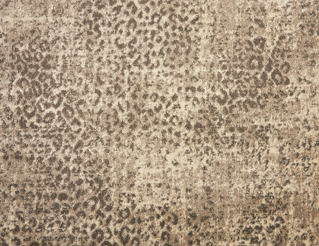 Custom Rugs, Runners & Rounds King Cheetah Dune Camel - Taupe & Lt. Brown - Chocolate Machine Made Rug