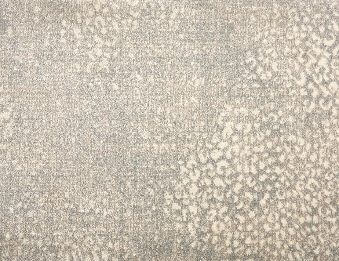 Custom Rugs, Runners & Rounds King Cheetah Opal Lt. Grey - Grey & Ivory - Beige Machine Made Rug
