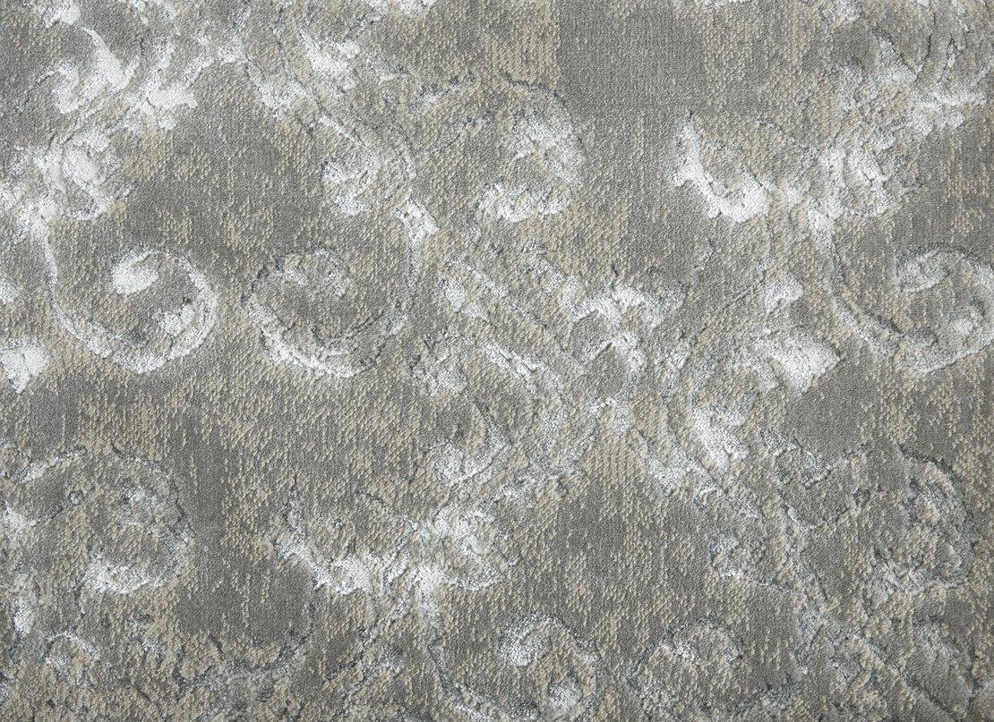 Custom & Wall to Wall Angelica Moonshine Lt. Grey - Grey Machine Made Rug