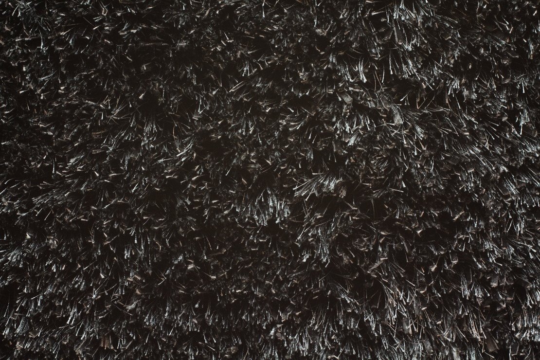 Custom Rugs, Runners & Rounds Shaggy Majestic Gun Metal Black - Charcoal Machine Made Rug