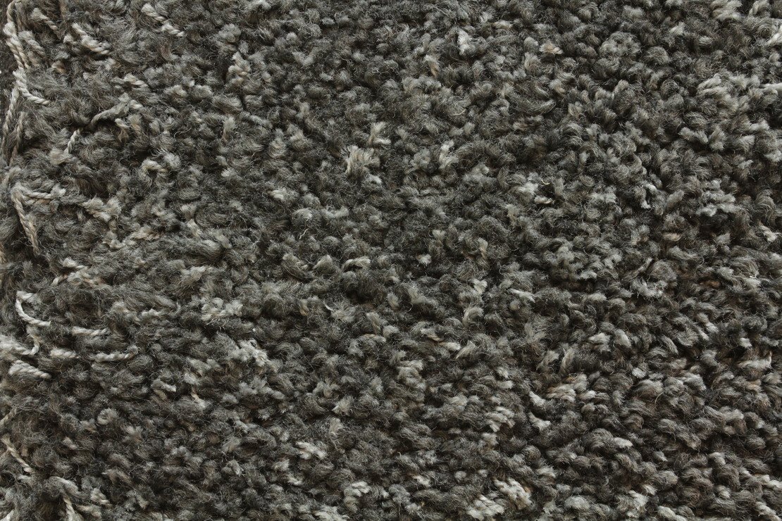 Custom Rugs, Runners & Rounds Shaggy Plush Charcoal Black - Charcoal Machine Made Rug