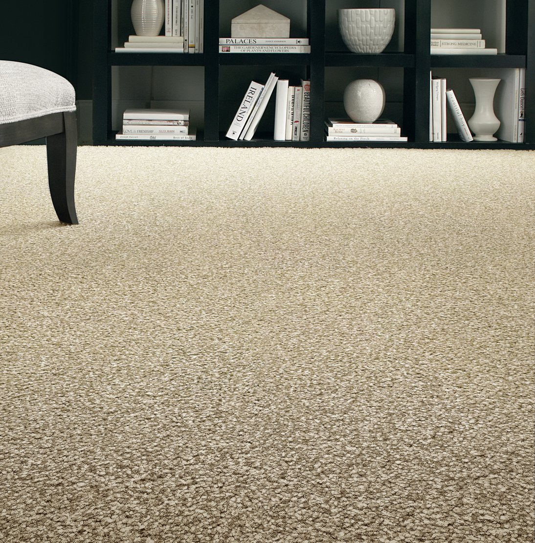 Custom & Wall to Wall Shaggy Plush Prosecco Ivory - Beige Machine Made Rug